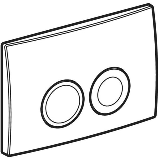 Geberit Vertriebs - BetPl. Delta25, für 2-Mengen-Spülung mattverchromt