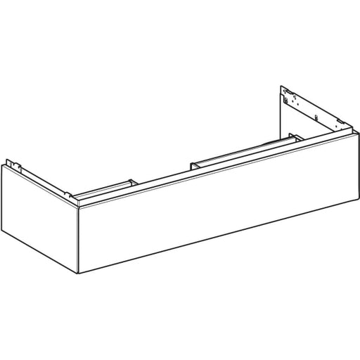 Geberit Vertriebs - ONE Unterschrank für WT/-Platte 1 Schubl., 118.4x26,6x47cm, weiß matt