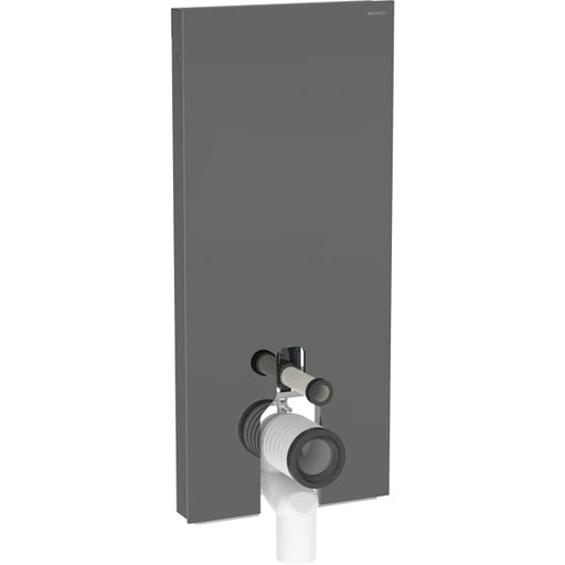 Geberit Vertriebs - Monolith Plus Sanitärmodul f. SWC 114cm, Glas lava / alu. schwarzchrom
