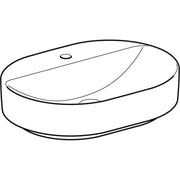 Geberit Vertriebs - Aufsatz-WT VARIFORM, elliptisch 600x450mm, m. Hl., o. Ül., weiß, Tect