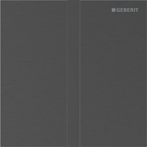 Geberit Vertriebs - Typ 40 UR-Strg. m. elektron. Sp-Ausl. Batt.-Betr., Square, schw-chr. gebü./Etc