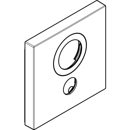 Hansgrohe - Rosette für vertauschte Anschlüsse 155/155 Glas Thermostat UP 1 V weiß/chr