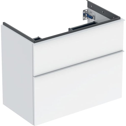 Geberit Vertriebs - iCon Unterschrank f. WT, verk. Ausld. 74x61,5x41,6cm, weiß hgl./Gr. weiß matt