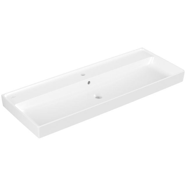 VILLEROY & BOCH - Schrankwaschtisch Collaro 1200x470mm re-eckig 1HL. m. ÜL. Stone White cplus