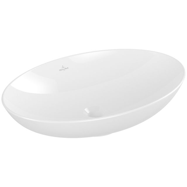 VILLEROY & BOCH - Aufsatzwaschbecken Loop&Friends 620x 420mm Oval o. ÜL. Weiß Alpin CeramicPlus