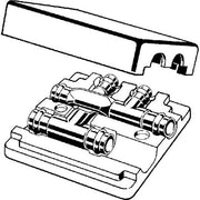 Viega - Kreuzungs-T-Stück 2249.3 22x15x22mm Rotguss