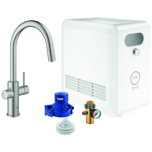Grohe - Blue Professional StarterKit 31325 C-Auslauf azb. Bluetooth/WIFI supersteel