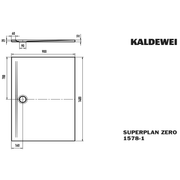 Franz Kaldewei - DW SUPERPLAN ZERO Mod.1578-1, 900x 1400, alpinweiß