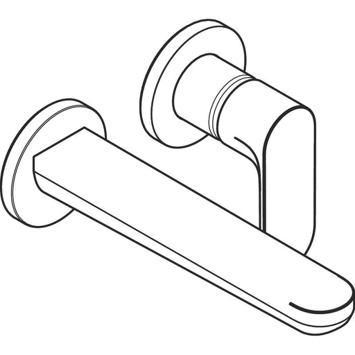 Hansgrohe - 2-Loch Waschtischmischer Unterputz Rebris S F-Set 195 mm Auslauf MSW