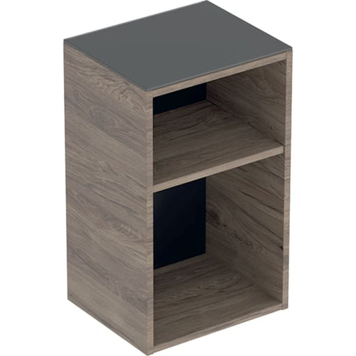 Geberit Vertriebs - Smyle Square Seitenschrank, offen 36x60x29,9cm, Nussbaum