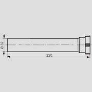 Sanitärtechnik Eisenberg - Sanit�rtechnik Eisenberg Verlängerungsrohr 32x220mm
