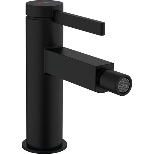 Hansgrohe - Bidetmischer FINORIS mit Push-Open Ablaufgarnitur mattschwarz