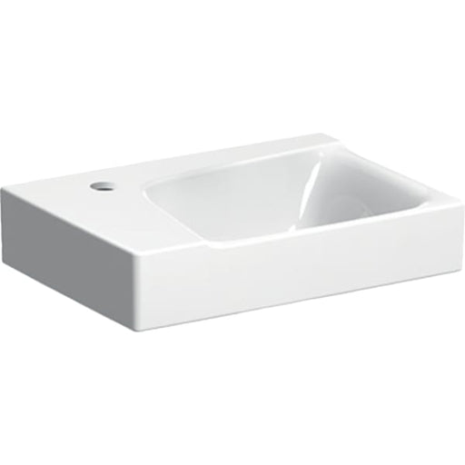 Geberit Vertriebs - Handwaschbecken XENO2, 40x28cm Hahnloch links, o. Ül