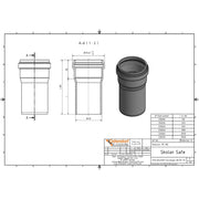 Gebr. Ostendorf - Safe Rohr DN/OD110 1000mm mit einer Muffe