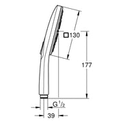 Grohe - Handbrause RAINSHOWER 130 Smart Active Cube 26582 9,5l warm sunset geb