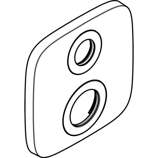 Hansgrohe - Rosette 155/155mm ECOSTAT E F-Set Thermostat Absperr-Umstellventil chrom