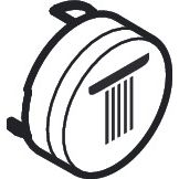 Hansgrohe - Druckknopf Symbol Kopfbrause Rain klein edelmatt
