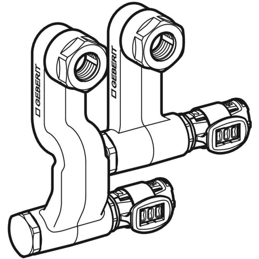 Geberit Vertriebs - FlowFit Set Anschluss-Endstück für Vorl./Rückl. SiBr d15-16
