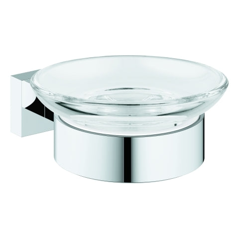 Grohe - Seifenschale mit Halter ESSENTIALS CUBE 40754 chrom