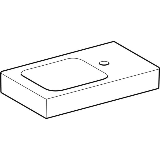 Geberit Vertriebs - Waschtisch ICON xs 124053 Abl.rechts, 530x310mm weiß