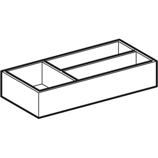 Geberit Vertriebs - Schubladeneinsatz XENO2 T-Teilung 32,3x6,2x15cm, sculturagrau