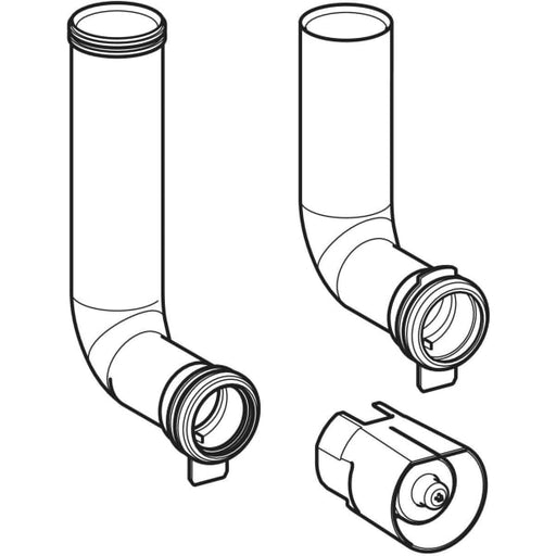Geberit Vertriebs - Set Spülbögen f. Geberit Duofix bis Breite 42,5cm