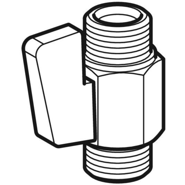Geberit Vertriebs - Kugelhahn 3/8 - 3/8, zu AQUACLEAN