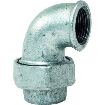 Gebo - Armaturen - Temperguss-Winkelverschraubung Nr.95 2,flachdichtend, mit 2 IG, verzinkt