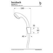 Herzbach - MODENA DUO Wannenset rund Duo Handbrause chrom