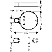 Hansgrohe - Cassetta'C Seifenschale 28678000 chrom