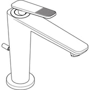 Hansgrohe - Waschtischm.125 Axor Citterio C CoolStart m.Zugst.Cubic cut chrom