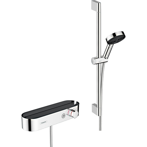 Hansgrohe - Brausesystem PULSIFY 105 Relaxation Brausethermostat Stange 650mm chrom