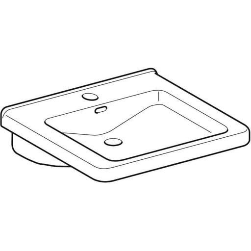 Geberit Vertriebs - WT RENOVA NR. 1 COMFORT, 550x525mm unterfahrbar, mit Überlauf, weiß(alpin)