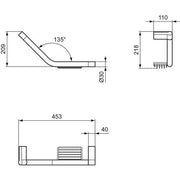 Ideal Standard - Wannengriff CONNECT A9160AA mit Seifenkorb chrom