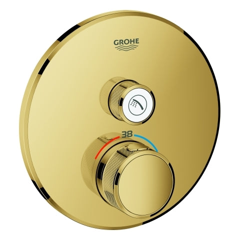 Grohe - Thermostat GROHTHERM SmartControl 29118 FMS rund 1 ASV cool sunrise