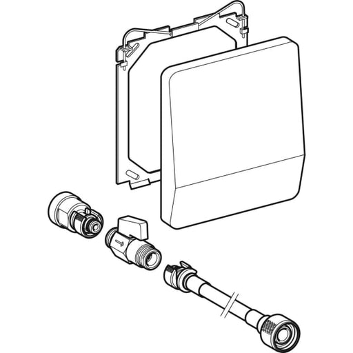 Geberit Vertriebs - Renovierungsset, zu UR-Strg. Abdeckplatte o. Betätigungsplatte18x2 cm