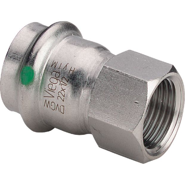 Viega - Übergangsstück SANPRESS Inox 2312 18mm x 3/4 IG, Edelstahl