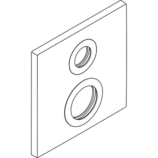 Hansgrohe - Citterio Vierkantrosette Therm.AV 96752000 verchromt