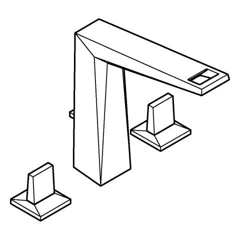 Grohe - 3-L-WT-Batterie Allure Brilliant 20627 Zugstangen-Ablaufgarnitur chrom