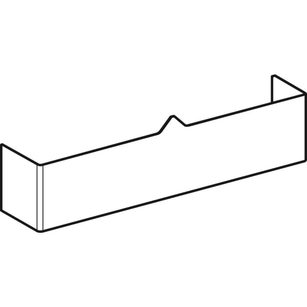 Geberit Vertriebs - Abdeckung unten, zu Monolith Sanitärmodul für Wand-WC: mittelgrau