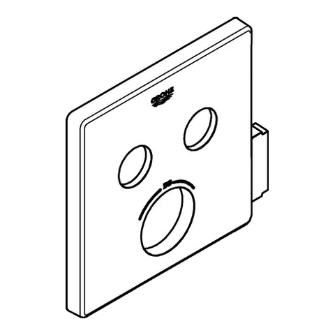 Grohe - Rosette SmartControl 49041 eckig chrom