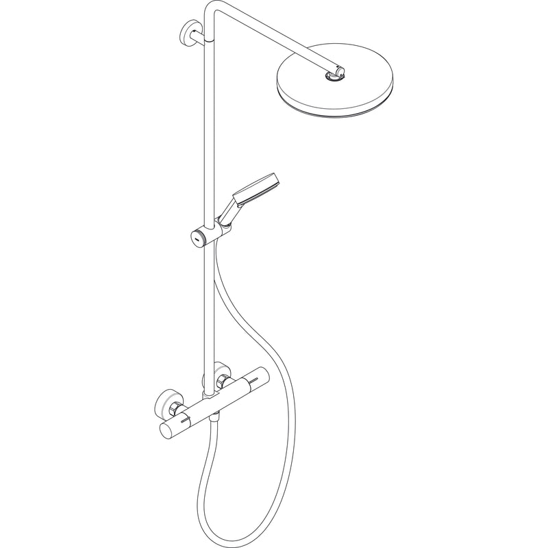 Hansgrohe - Showerpipe Pulsify S Puro 260 1jet Brausethermostat Aufputz HB 3jet chrom