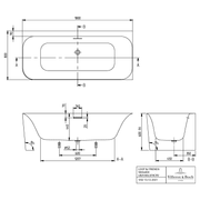 VILLEROY & BOCH - Vorwand-BW Loop&Friends LSF 1800x800 x600mm SQUARE rechte Ausführung we Alpin