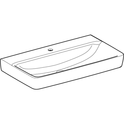 Geberit Vertriebs - RENOVA Plan Waschtisch, 85x48cm m. Hl., o. Ül., weiß, KeraTect, NEU