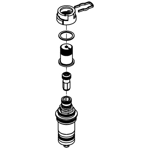 Grohe - Thermoelement 47220 mit nicht steigender Spindel 3/4