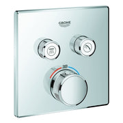 Grohe - Thermostat GROHTHERM SmartControl 29124 eckig FMS 2 Absperrventile chrom