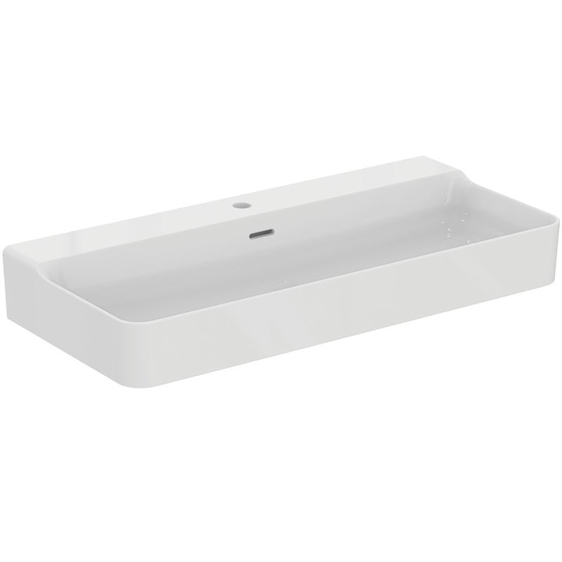 Ideal Standard - Waschtisch CONCA, 1 Hl., m.Ül., 1000x450x165mm, geschliffen, Weiß
