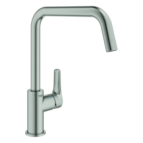 Grohe - EH-SPT-Batterie EUROSMART 30567 hoher Auslauf supersteel