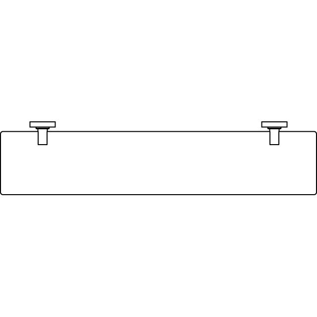Ideal Standard - Glasablage IOM 520mm satiniertes Glas Chrom