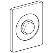 Grohe - Deckplatte 43193 Edelstahl mit Druckknopfbetätigung
